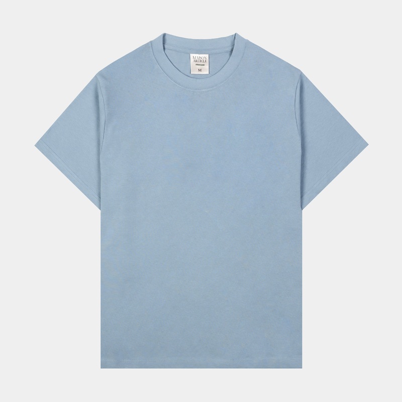 Solid Novelty Mens Short Sleeve Shirt (Sky Blue)