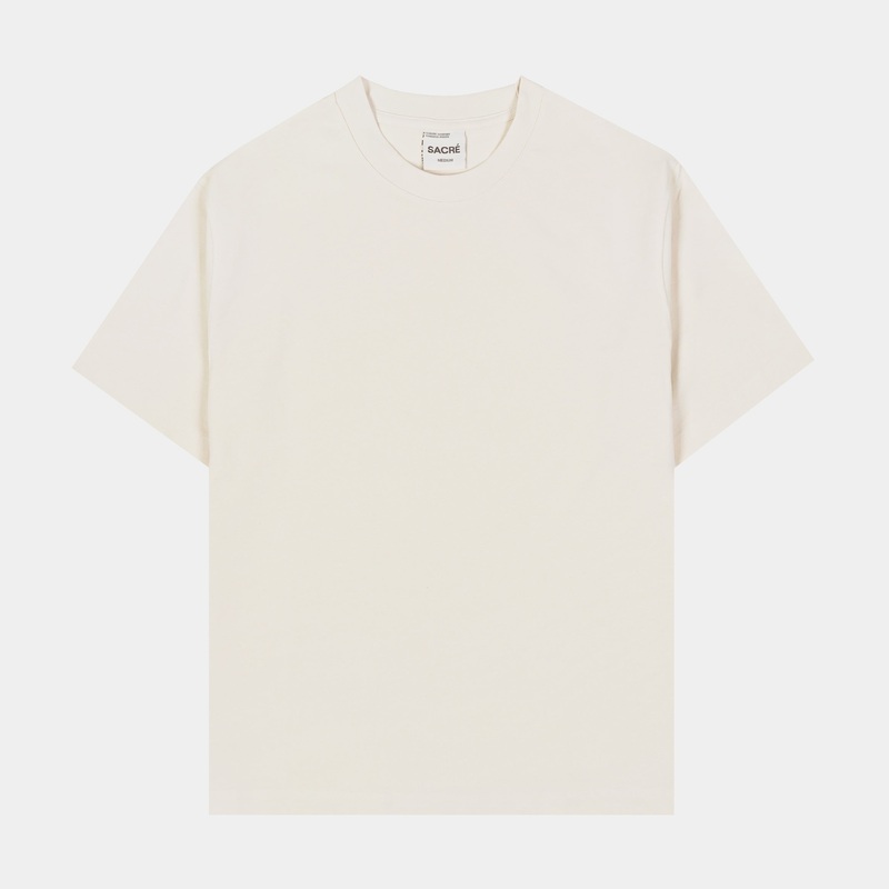 Solid Tee Womens Short Sleeve Shirt (Oat)