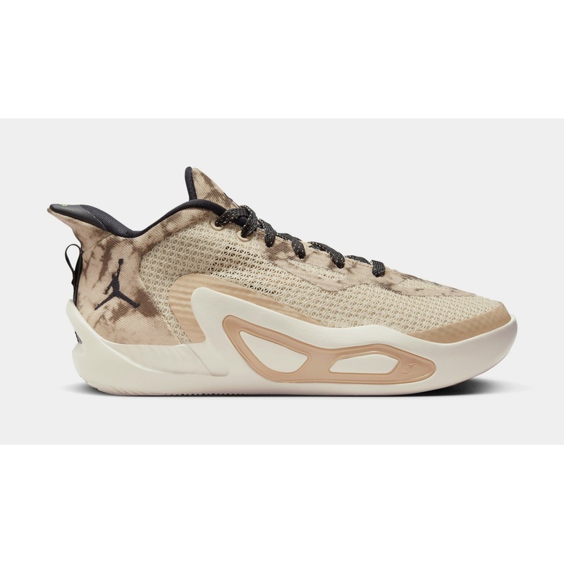 Tatum 1 Arena Fits Grade School Basketball Shoes (Fossil/Sesame/Electric Green/Black)