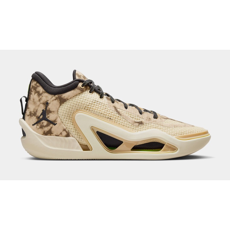 Tatum 1 Arena Fits Mens Basketball Shoes (Fossil/Sesame/Electric Green/Black)