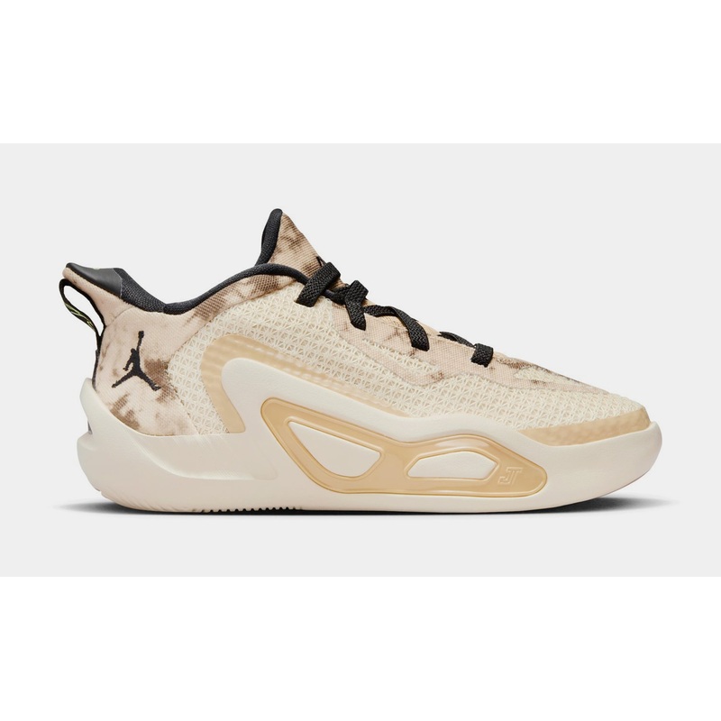 Tatum 1 Arena Fits Preschool Basketball Shoes (Fossil/Sesame/Electric Green/Black)