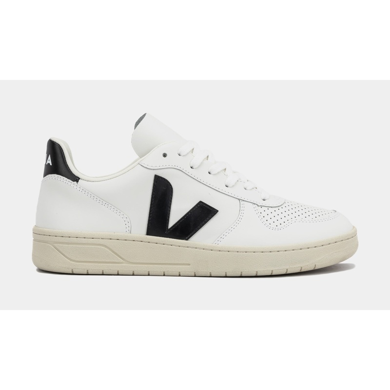 V-10 Leather Mens Lifestyle Shoes (White/Black)