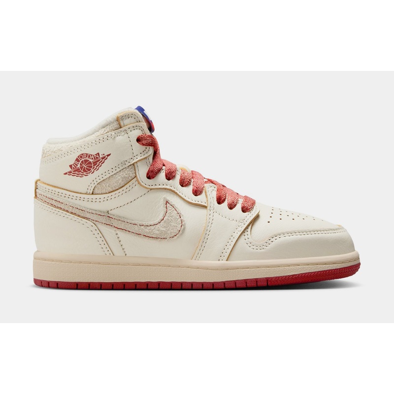 Air Jordan 1 Retro High OG Rare Air Cinnabar Preschool Lifestyle Shoes (Sail/Cinnabar/Light Bone)