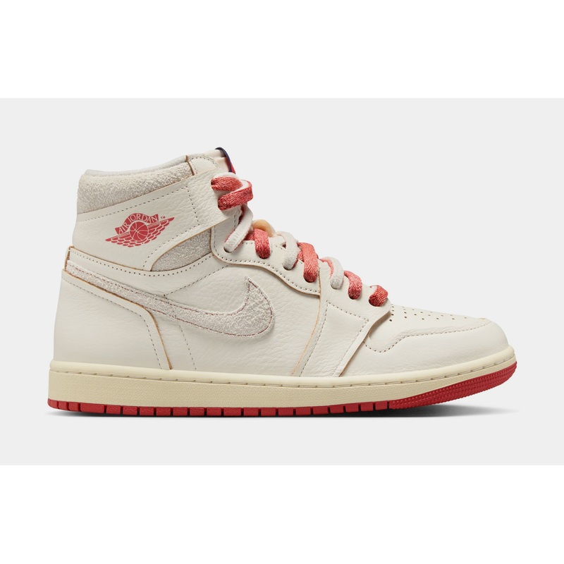 Air Jordan 1 Retro High OG Rare Air Cinnabar Womens Lifestyle Shoes (Sail/Cinnabar/Light Bone)
