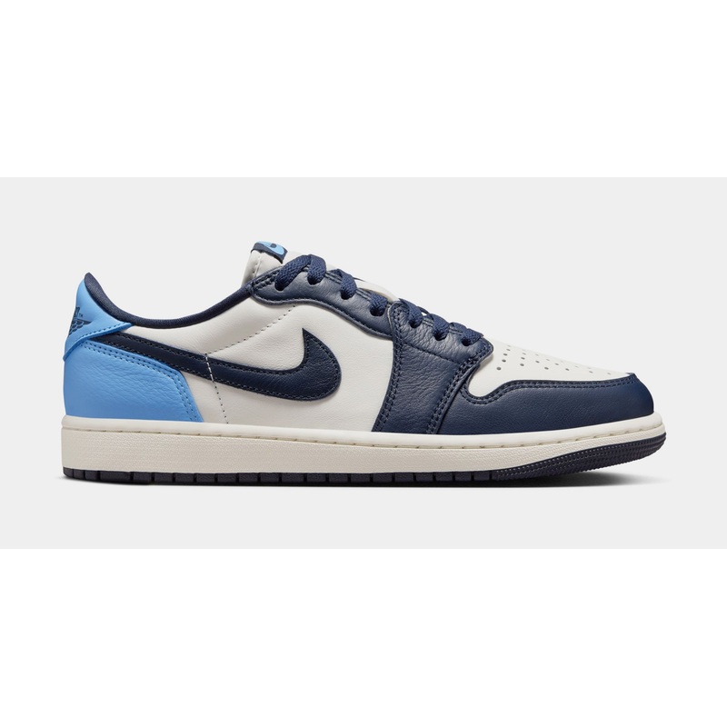 Air Jordan 1 Retro Low OG Obsidian Mens Lifestyle Shoes (Obsidian/University Blue/Sail)
