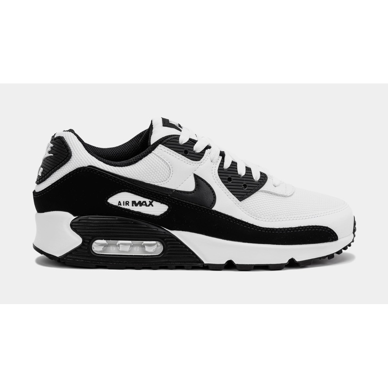 Air Max 90 Mens Running Shoes (White/Black)