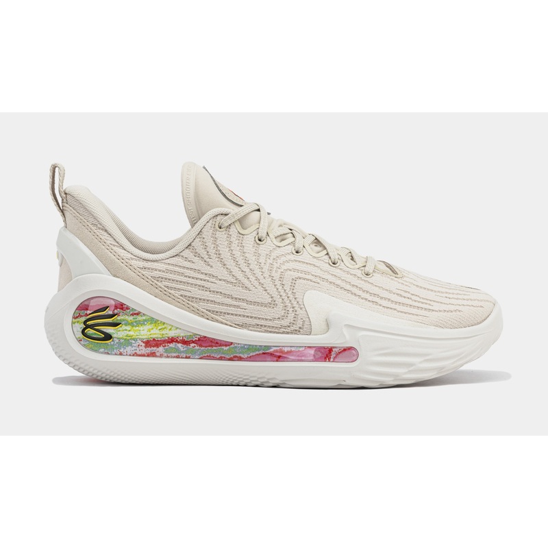 Curry Flow 12 STRN Mens Basketball Shoes (Beige/White)
