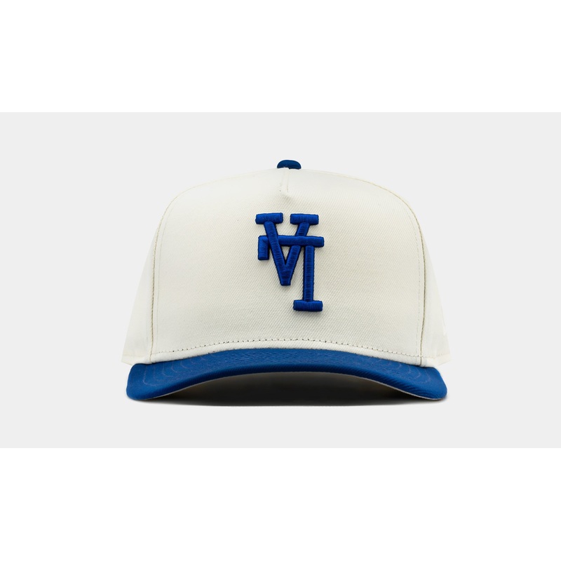 Exclusive Los Angeles Dodgers 2T Upside Down 950AF Snapback Mens Hat (Blue/Beige)