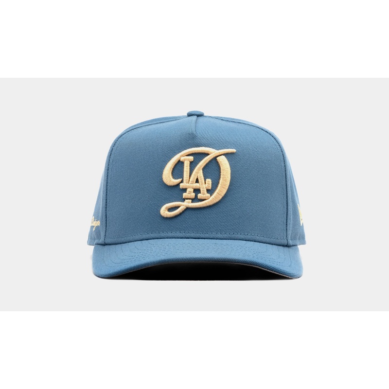 Exclusive Los Angeles Dodgers City 950AF Snapback Mens Hat (Light Blue/Chrome)