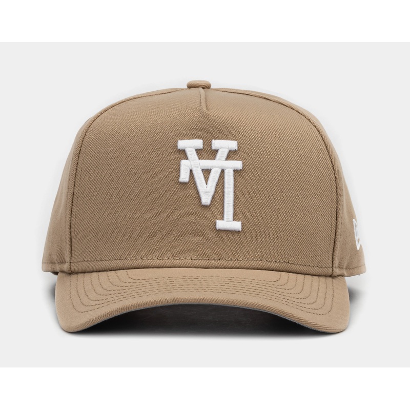 Exclusive Los Angeles Dodgers Upside 950AF Snapback Mens Hat (Khaki/White)