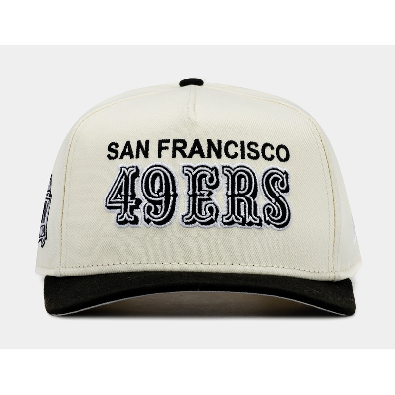 Exclusive San Francisco 49ers 950AF Snapback Mens Hat (Beige/Black)