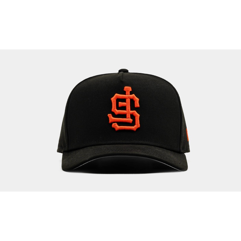 Exclusive San Francisco Giants Upside Down 950AF Snapback Mens Hat (Black/Orange)