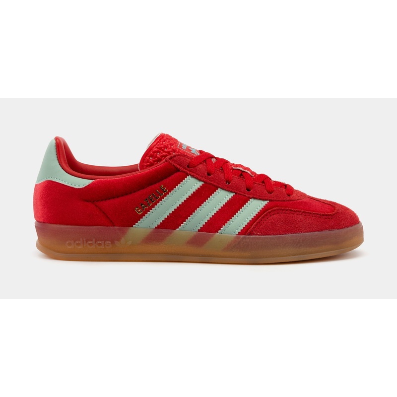 Gazelle Indoor Womens Lifestyle Shoes (Scarlet/Hazy Green/Gum)