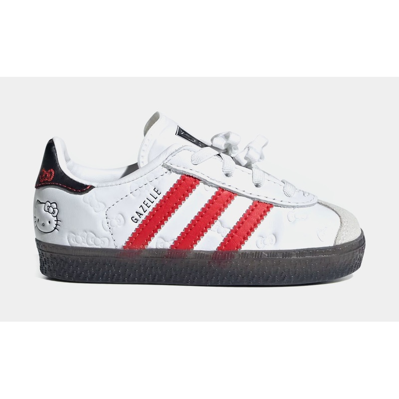 Hello Kitty Gazelle Infant Toddler Lifestyle Shoes (Cloud White/Red/Black)