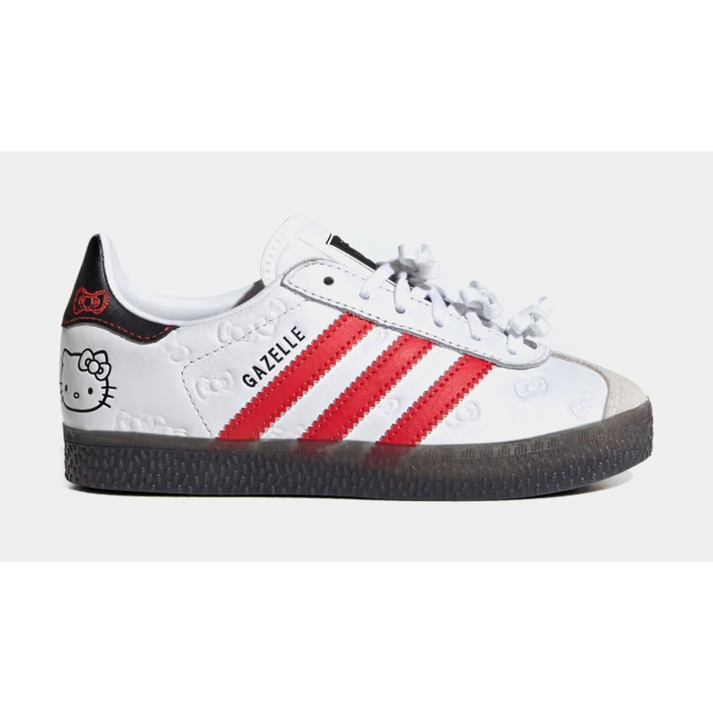 Hello Kitty Gazelle Preschool Lifestyle Shoes (Cloud White/Red/Black)
