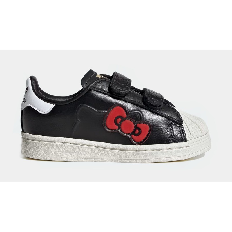 Hello Kitty Superstar Infant Toddler Lifestyle Shoes (Black/White/Red)