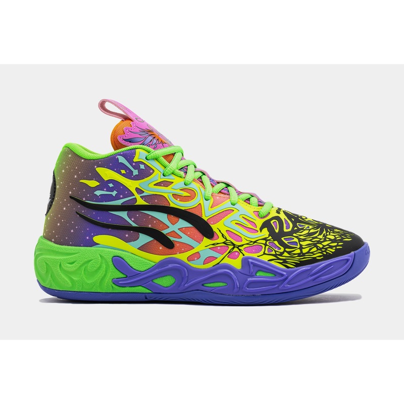 Puma x LaMelo Ball MB.04 Be You Grade School Basketball Shoes (Purple/Green)
