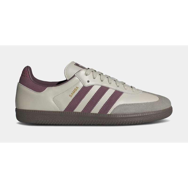 Samba OG Mens Lifestyle Shoes (Putty Grey/Maroon/Gold Metallic)