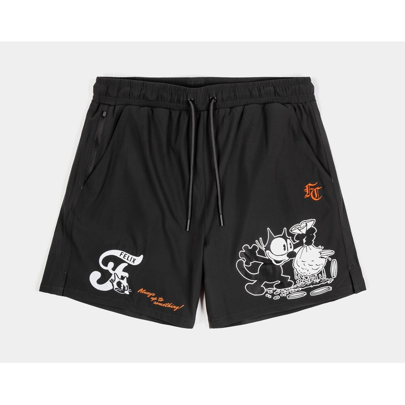 SP x Felix The Cat Money Bag Hybrid Mens Shorts (Dark Grey/Orange)