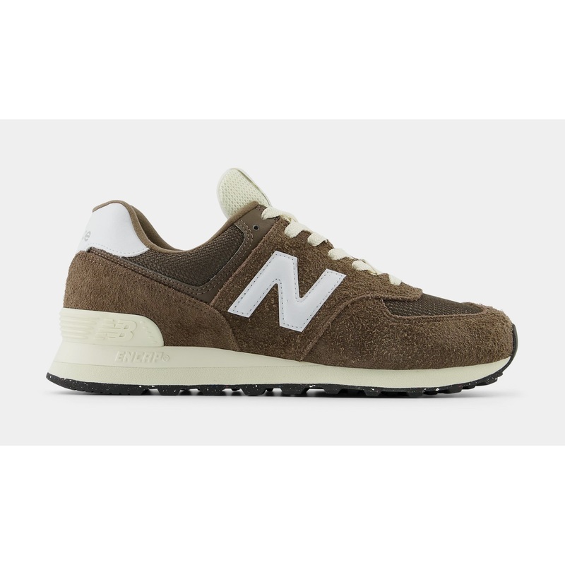 574 Mens Running Shoes (Dark Mushroom/Angora)