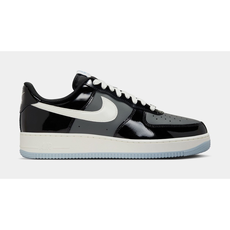 Air Force 1 ’07 Low Mens Lifestyle Shoes (Black/Sail/Armory Blue/Iron Grey)
