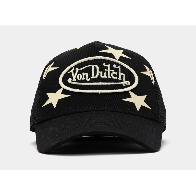 Americana Trucker Mens Hat (Black/White)
