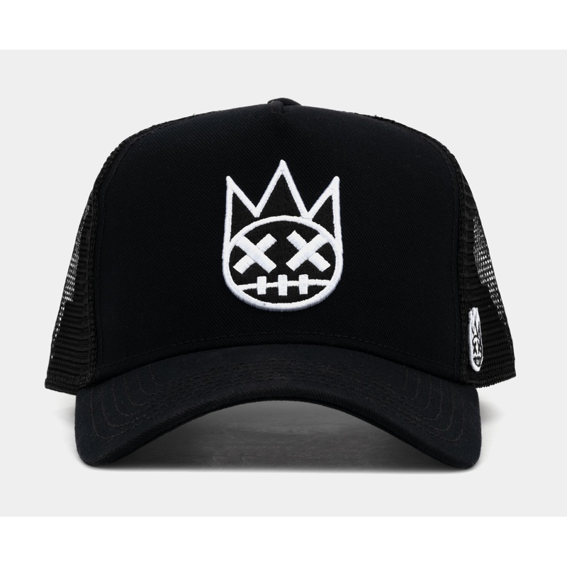 Clean 3D Logo Mesh Trucker Mens Hat (White/Black)