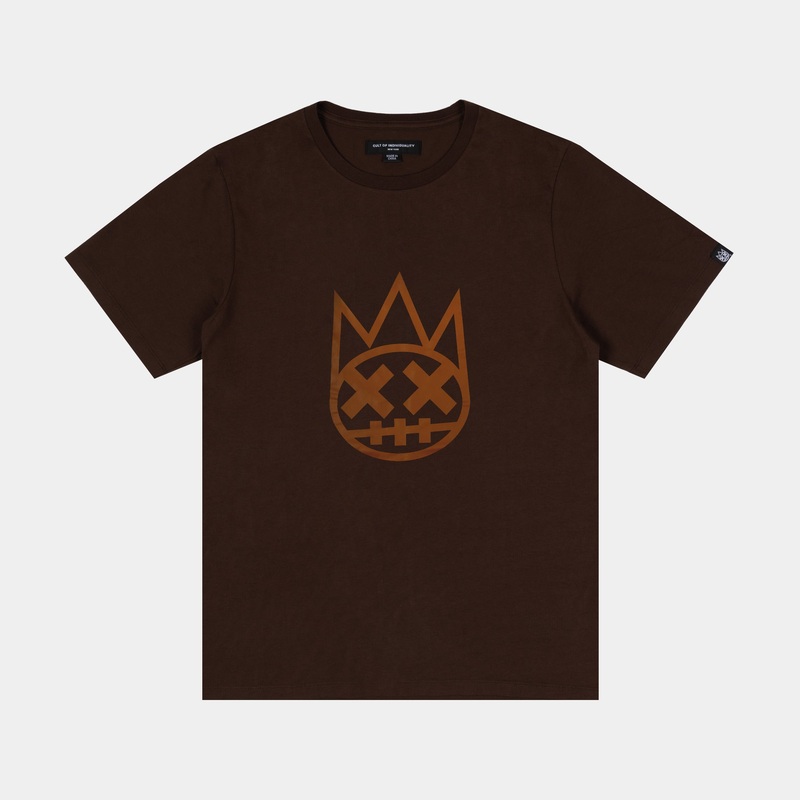 COI Logo Mens Short Sleeve Shirt (Brown)