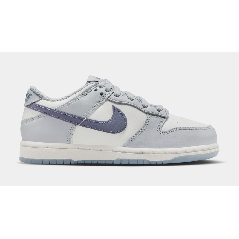 Dunk Low Light Carbon Grade School Lifestyle Shoes (Summit White/Wolf Grey/Light Carbon)
