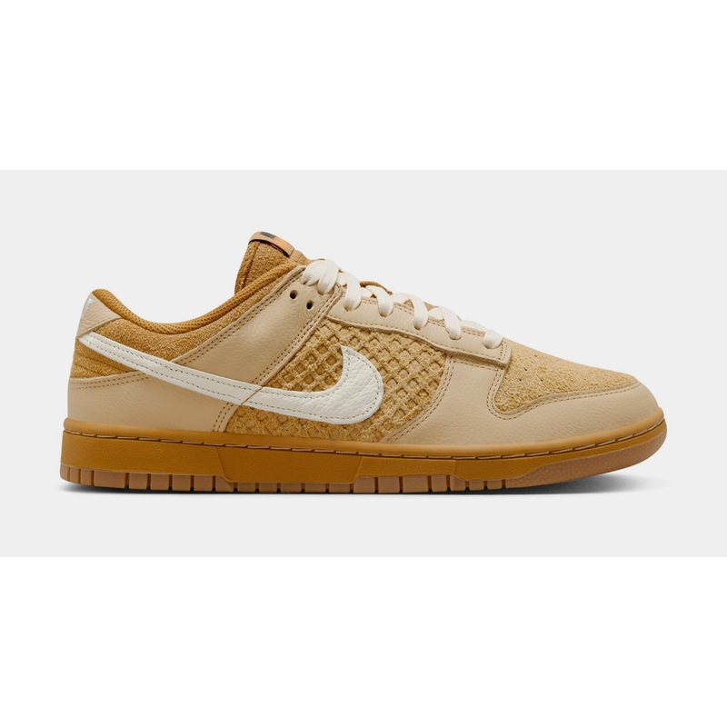 Dunk Low Waffle Mens Lifestyle Shoes (Wheat/Coconut Milk/Sesame/Black/Total Orange)