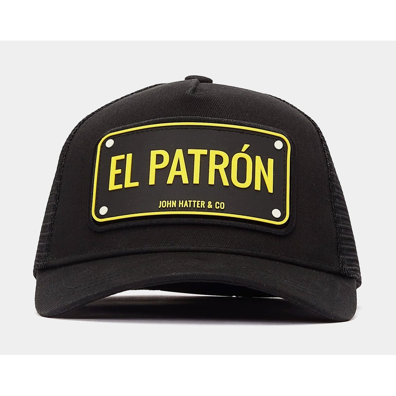 El Patron Trucker Mens Hat (Black/Yellow)