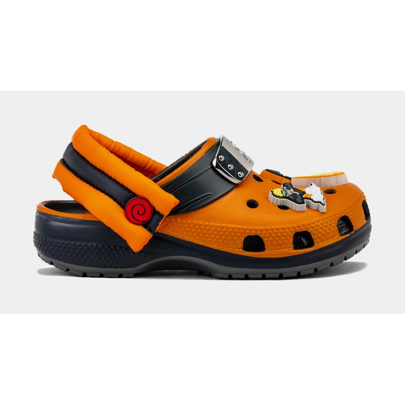 Naruto Classic Clog Preschool/Grade School Sandals (Orange/Black) Free Shipping