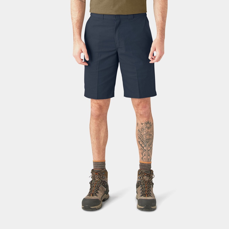 Relaxed Fit 11″ Work Twill Mens Shorts (Navy)