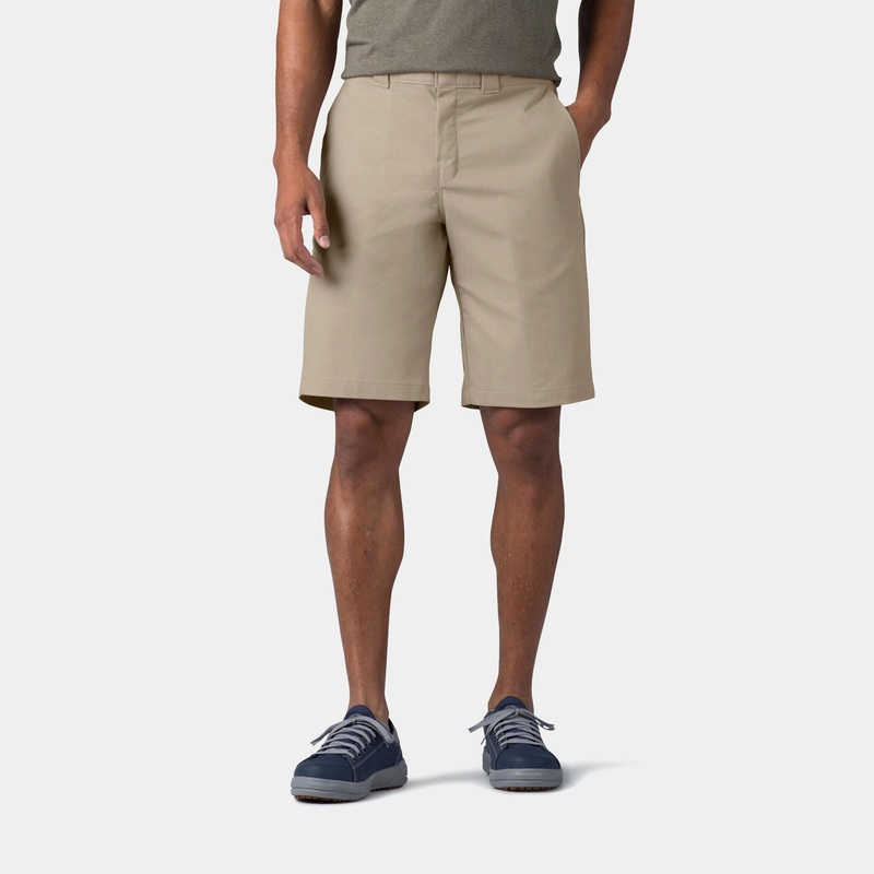 Relaxed Fit Work 11″ Mens Shorts (Beige)