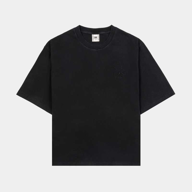 Saint Michael Mens Short Sleeve Shirt (Black)