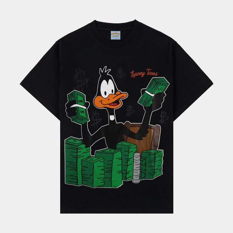 SP x Looney Tunes Daffy Stacks Mens Short Sleeve Shirt (Black/Green)