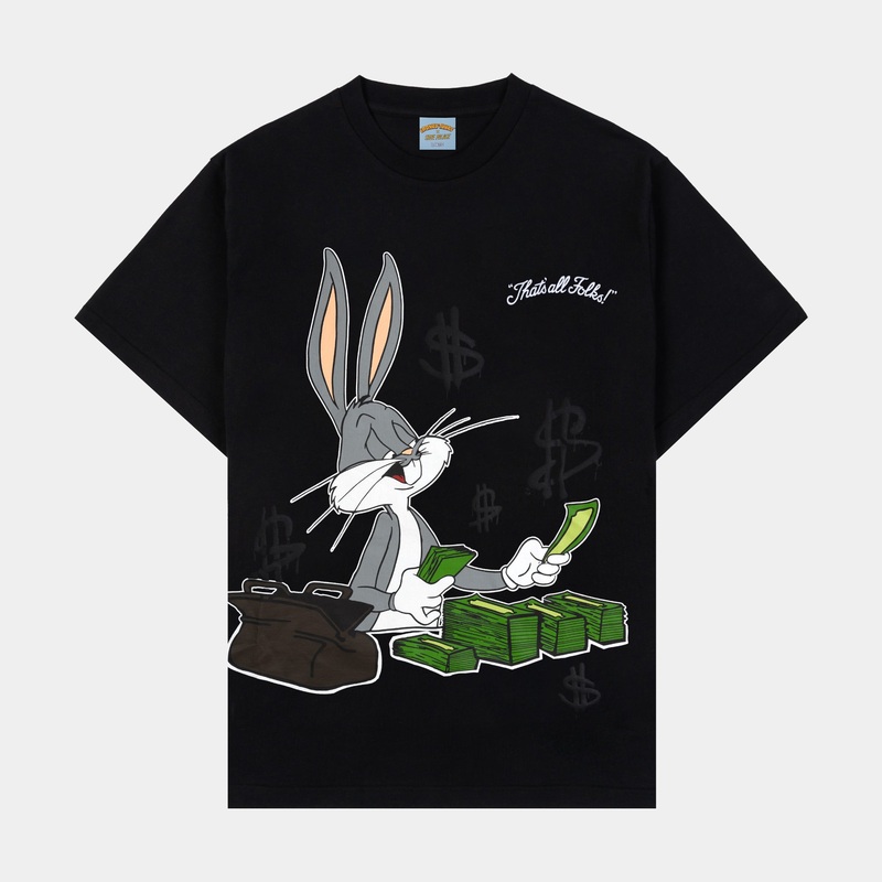 SP x Looney Tunes Money Bugs Mens Short Sleeve Shirt (Black/Green)