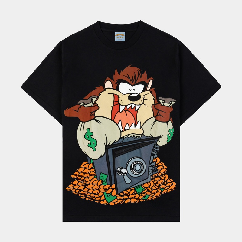 SP x Looney Tunes Taz Banks Mens Short Sleeve Shirt (Black/Yellow)