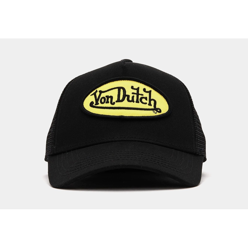 Staple Trucker Mens Hat (Black/Yellow)