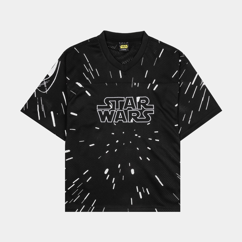 Star Wars Galaxy Mens Jersey (Black/White)