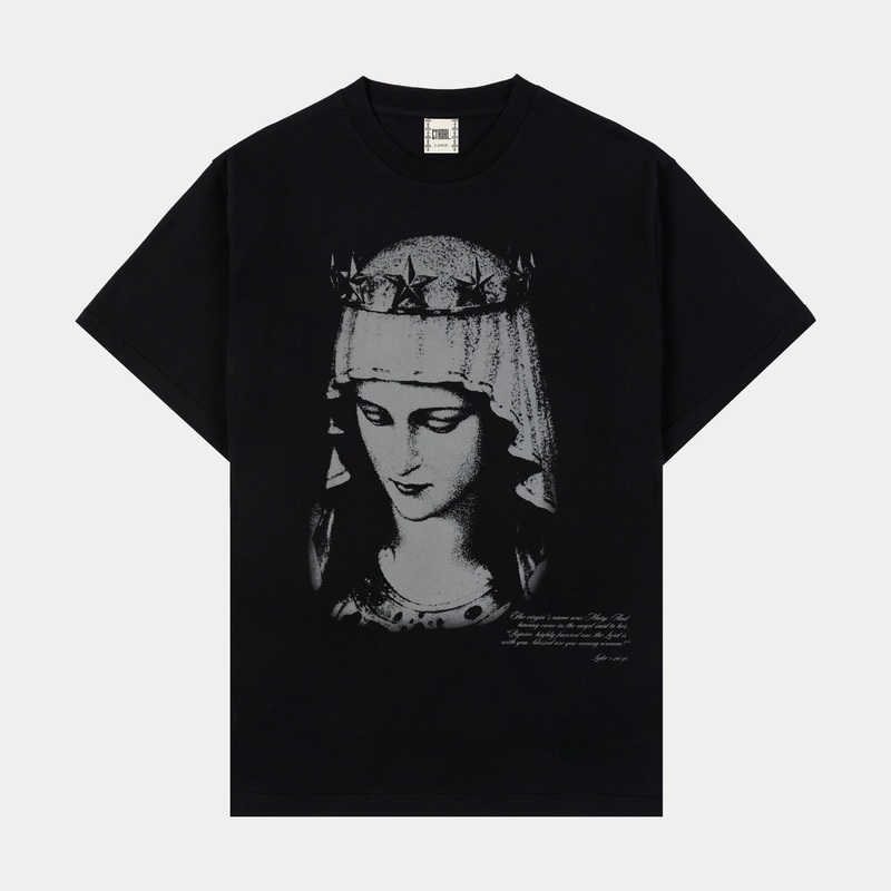 The Angels Mens Short Sleeve Shirt (Black/White)