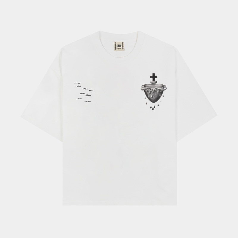 The Heart Mens Short Sleeve Shirt (Black/White)