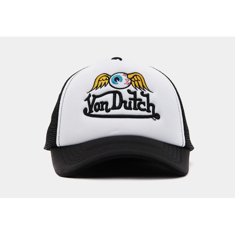 Von Dutch Flying Eye Trucker Mens Hat (Black/White)
