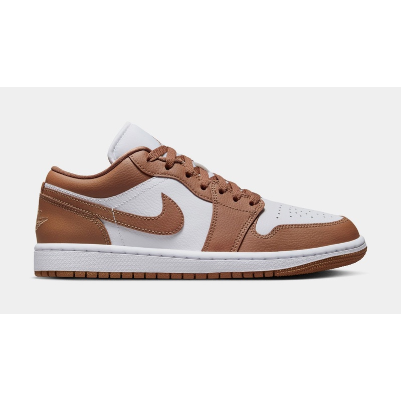Air Jordan 1 Low Archaeo Brown Womens Lifestyle Shoes (Archaeo Brown/White)