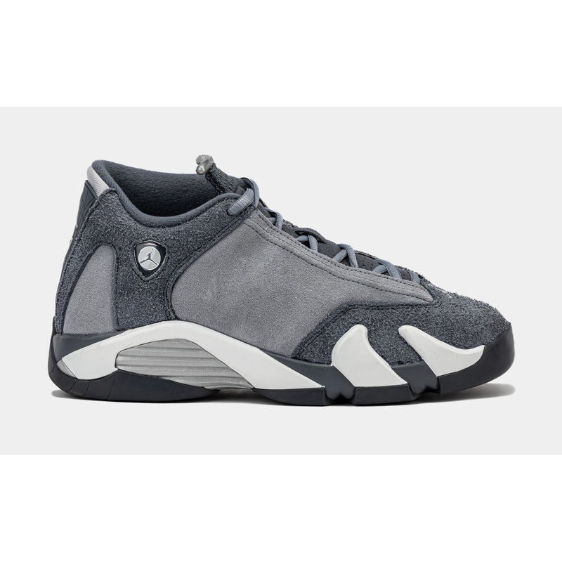 Air Jordan 14 Retro Flint Grey Grade School Lifestyle Shoes (Flint Grey/Stealth White)