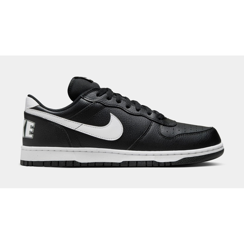 Big Low Mens Basketball Shoes (Black/White)
