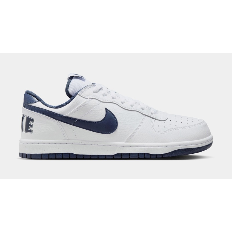 Big Low Midnight Navy Mens Lifestyle Shoes (White/Midnight Navy)