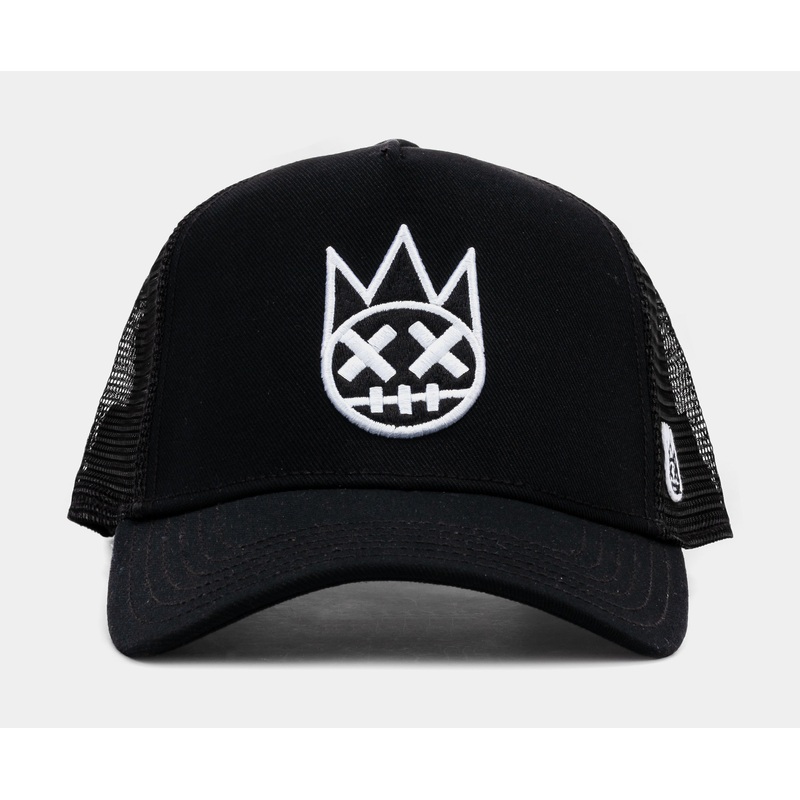Clean Logo Mesh Trucker Mens Hat (Black/White)