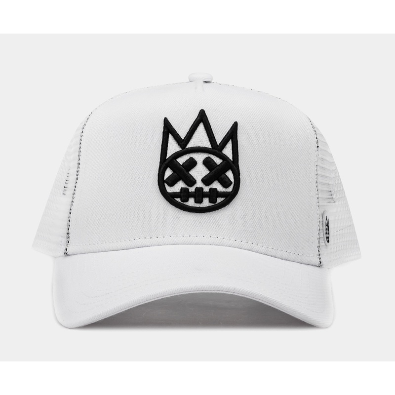Clean Logo Mesh Trucker Mens Hat (White)