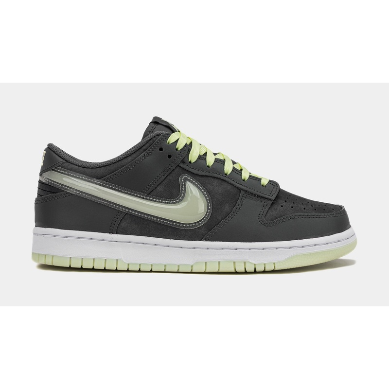 Dunk Low Glow In The Dark Grade School Lifestyle Shoes (Iron Grey/Lime Ice/White/Cool Grey)